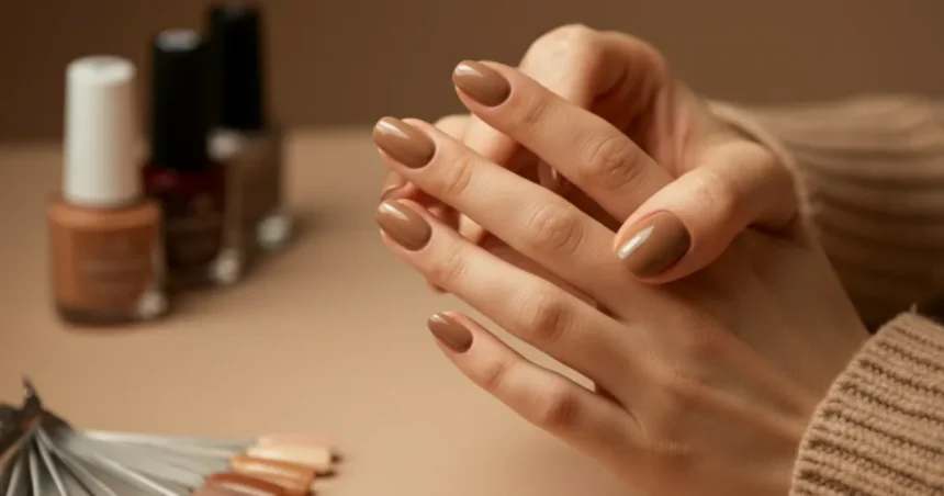 How to get the perfect light brown nails color backstageviral.Com